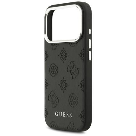 Guess Peony Hot Stamp Script MagSafe - Hülle iPhone 17 Pro (schwarz)