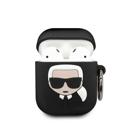 Karl Lagerfeld Bundle Ikonik - Sada pouzder pro Apple Airpods 1 / 2 + Power Bank se zrcátkem