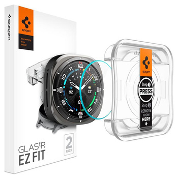 Spigen GLAS.TR EZ FIT 2-Pack - Szkło hartowane do Samsung Galaxy Watch Ultra 47 mm (2025/2024) (2 szt)