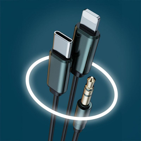 WEKOME YC06 Blackin sorozat - USB-C vezetékes HiFi fejhallgató (fekete)