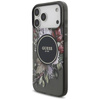 Guess IML Flowers Electro Pearl Strap MagSafe - Case iPhone 17 Pro Max (black)