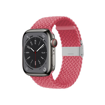 Crong Wave Band - Geflochtenes Armband für Apple Watch 38/40/41 mm (rosa)