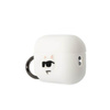 Karl Lagerfeld Silikon NFT Choupette Kopf 3D - AirPods Pro 2 Hülle (weiß)
