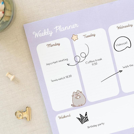 Pusheen - Weekly planner from Moments collection 54 A4 pages