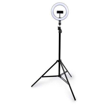 Grundig - LED gyűrűs lámpa állvánnyal fotózáshoz, szelfizéshez, sminkeléshez