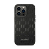 Karl Lagerfeld Saffiano Mono fém logó - iPhone 14 Pro tok (fekete)