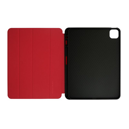 Crong FlexFolio - Étui pour iPad Air 11 M3 (2025) / iPad Air 11 pouces M2 (2024) / iPad Air 10.9" (5th-4th gen.) / iPad Pro 11" (2022-2021) avec Apple Pencil (rouge)