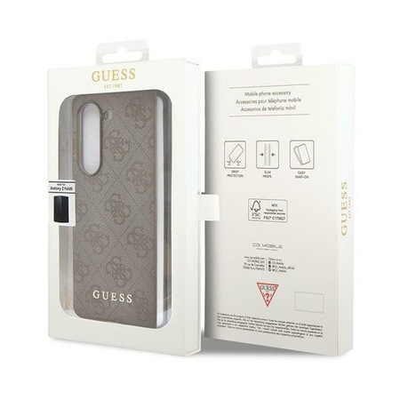 Guess 4G Charms Collection – Samsung Galaxy Z Fold 5 Hülle (Braun)