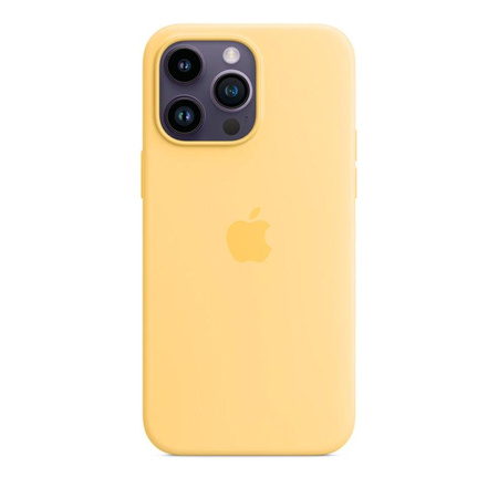 Apple Silicone Case - Silicone Case with MagSafe for iPhone 14 Pro Max (pale yellow)