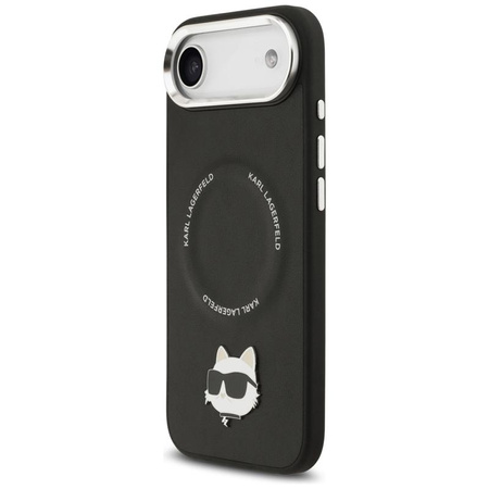 ETUI DO IPHONE AIR do MAGSAFE KARL LAGERFELD ORYGINALNE CZARNE SKÓRZANE