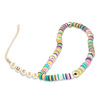 Guess Phone Strap Beads and Pearls Heishi Multicolor