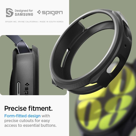 Spigen Liquid Air - Étui pour Samsung Galaxy Watch 7 40 mm (Noir mat)
