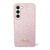 Guess Glitter Flakes Metal Logo Case - Samsung Galaxy S23 Case (pink)
