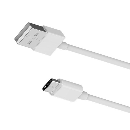 Borofone - Câble USB-A vers USB-C emballé dans un tube, 1 m (blanc)