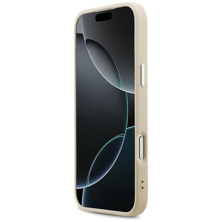 Guess Peony Hot Stamp Script MagSafe - Hülle iPhone 17 Pro Max (beige)