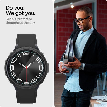 Spigen GLAS.TR EZ FIT 2-Pack - Tvrzené sklo pro Samsung Galaxy Watch 6 Classic 43 mm (2 ks)
