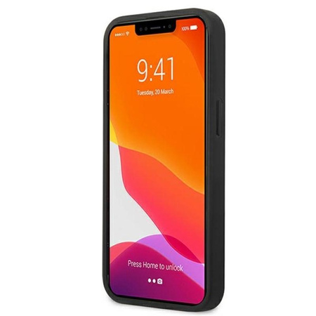 Karl Lagerfeld PU-Leder mit Karl & Choupette-Prägung - iPhone 13 Tasche (fuchsia)