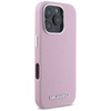 Karl Lagerfeld Saffiano Full Wrapped Elongated Metal Logo MagSafe - Hülle für iPhone 16 Pro Max (rosa)