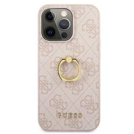 Guess 4G Ring Case - Etui iPhone 13 Pro (różowy)