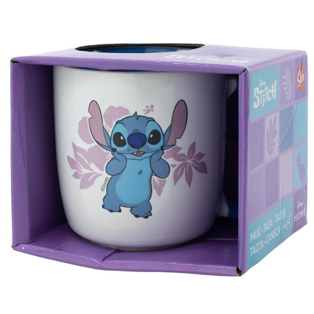 Keramický hrnek Disney Stitch - Flowers collection v dárkové krabičce 380 ml