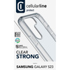 Cellularline Clear Strong - Samsung Galaxy S23 Case with Antimicrobial Protection (Clear)