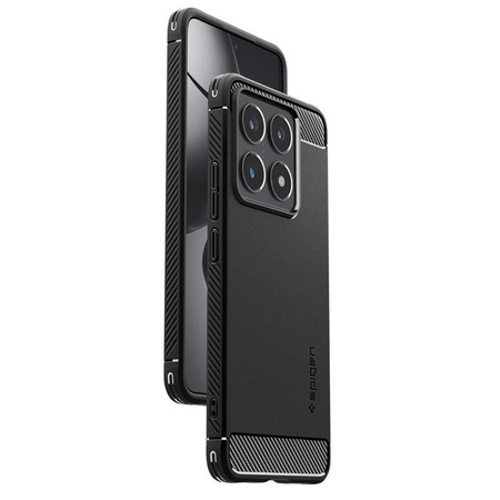 Spigen Rugged Armor - Hülle für Xiaomi 14T Pro (Matt Schwarz)
