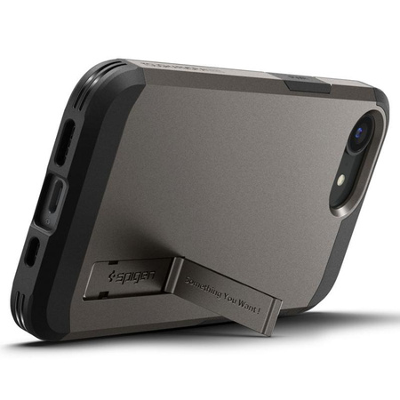 Spigen Tough Armor MagSafe - étui pour iPhone 16e (Gunmetal)
