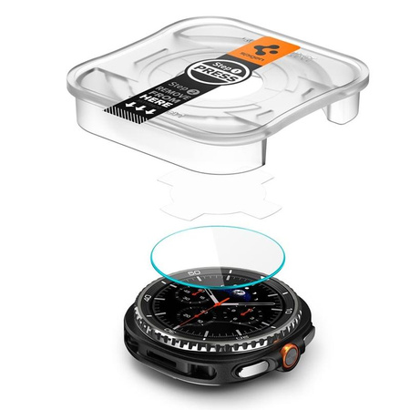 SZKŁO HARTOWANE NA EKRAN DO GALAXY WATCH 8 CLASSIC 46, Spigen Ochronne 2szt