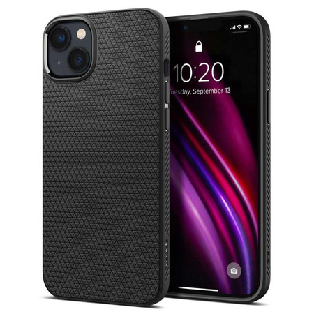Spigen Liquid Air - Hülle für iPhone 15 Plus / iPhone 14 Plus (Schwarz)