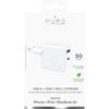 Chargeur rapide de voyage PURO - USB-A + USB-C Power Delivery 30W Chargeur rapide de voyage (blanc)