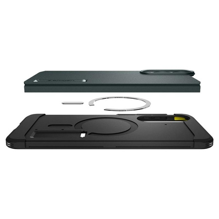 Spigen Tough Armor MagSafe - pouzdro pro Samsung Galaxy S25 Edge (Abyss Green)