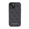 Guess 4G Metall Gold Logo - iPhone 15 Plus Tasche (grau)