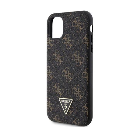 Guess 4G Triangle Metal Logo - iPhone 11 Tasche (schwarz)