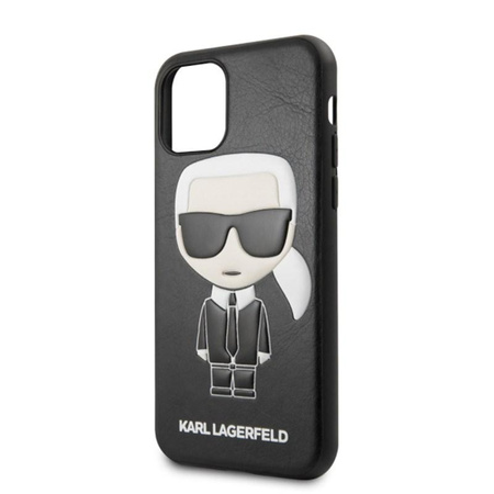 Karl Lagerfeld Iconic Karl Embossed Fullbody - Coque pour iPhone 11 (Noir)