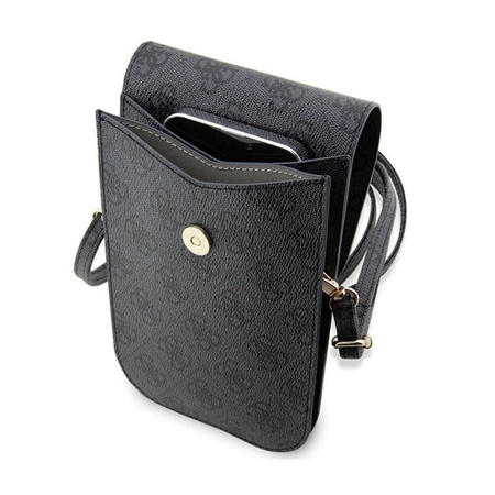 Guess 4G Stripes - Crossbody taška na telefon (černá)