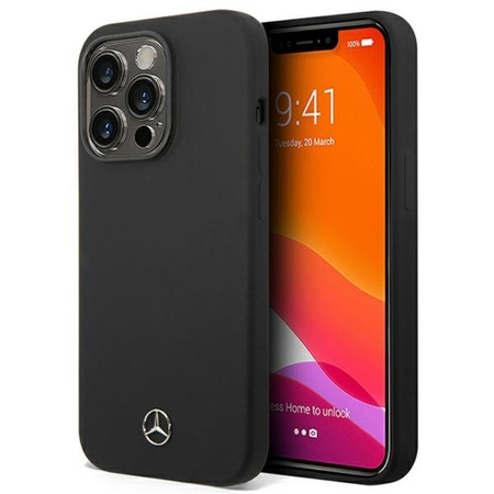 Mercedes Silicone Line - iPhone 14 Pro Max Case (black)