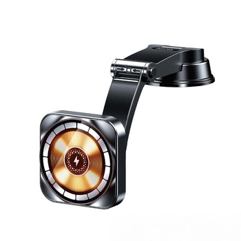 WEKOME WP-U206 Vanguard Serie - Magnetische Autohalterung mit 15W MagSafe kabellosem Laden (Schwarz)
