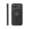 Crong Hybrid Frost MAG Cover - iPhone 16e MagSafe tok (fekete)