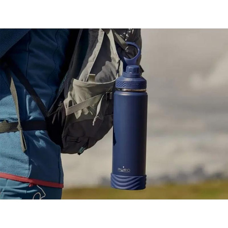 PURO Outdoor - Butelka termiczna ze stali nierdzewnej 500 ml (Light Grey)