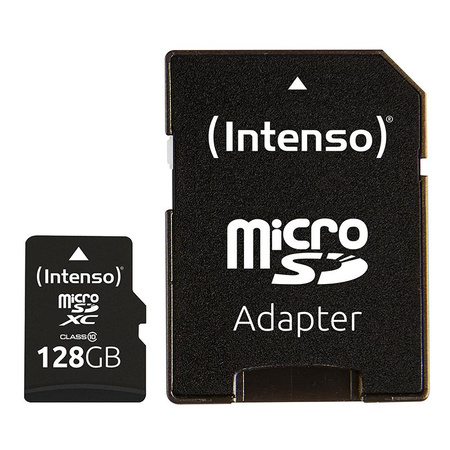 Intenso MicroSDXC - 128 GB Class 10 40 MB/s Speicherkarte mit Adapter