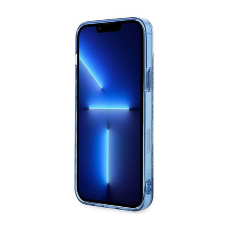 Guess Porcelain Collection - Coque iPhone 14 (bleu)