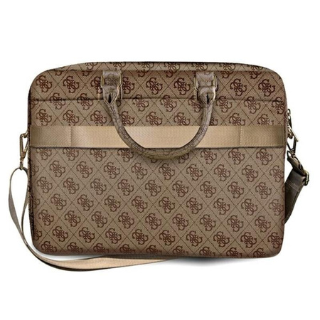 Guess 4G Big Metal Logo Computer Bag - 15" / 16" Notebook Bag (brown)