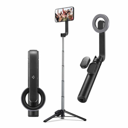 Spigen S570W MagSafe Bluetooth Selfie Stick Tripod - Smartphone tripod / selfie stick holder (Black)
