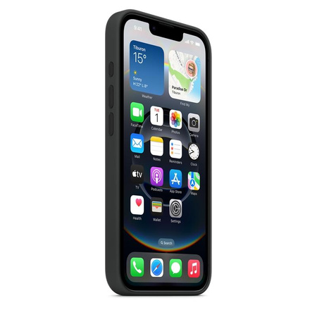 Apple Silicone Case - Coque en silicone avec MagSafe pour iPhone 16e (noir)