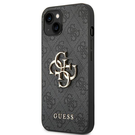 Guess 4G Big Metal Logo - iPhone 14 Tasche (grau)