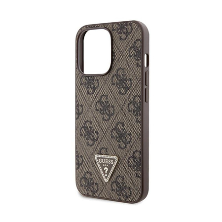 Guess Crossbody 4G Metal Logo - Coque iPhone 13 Pro (marron)