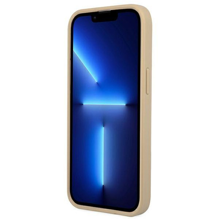 Guess Saffiano Triangle Logo Case - Coque iPhone 13 Pro (beige)