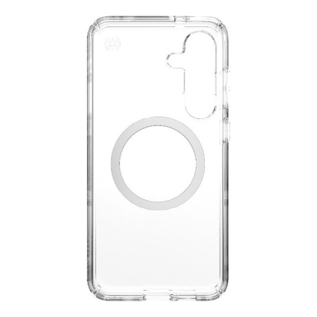 Speck Presidio Perfect-Clear Magnet - Samsung Galaxy S25+ / S24+ MagSafe Case (Klar / Chrom-Finish / Serene Silver)