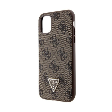 Guess Crossbody 4G Metal Logo - Coque iPhone 11 (marron)