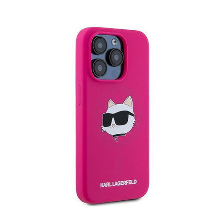 Karl Lagerfeld Silicone Choupette Head MagSafe - iPhone 15 Pro Max Tasche (rosa)